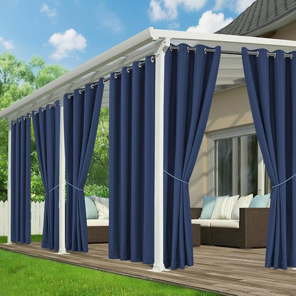 Outdoor Curtains for Patio Waterproof, 6 Drape Panels, Sun Shades | Privacy & by RichSets
