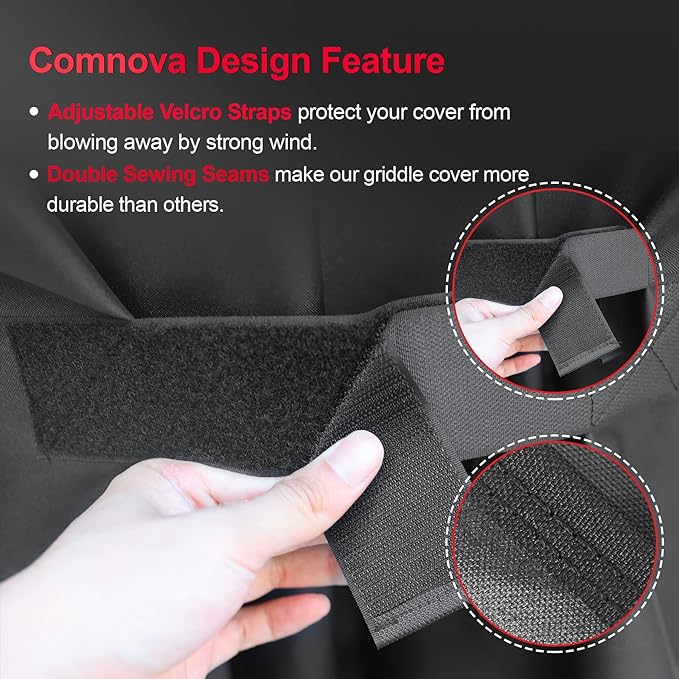 Comnova Grill Cover for Traeger Ironwood 650 - 600D Wood Pellet Smoker Waterproof & Heavy Duty Premium BBQ Cover Accessory