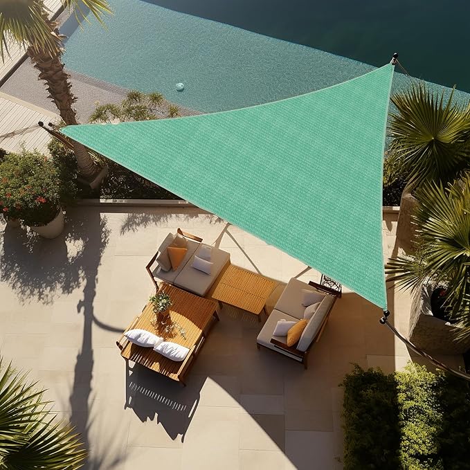 Shade&Beyond Custom Sun Shade Sail 5'x5'x5'TriangleSun Sail Shades Patio UV by ShadeBeyond
