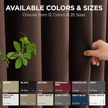 Joydeco Blackout Patio Sliding Door Curtains, Privacy Room Divider Curtains | - Image 8