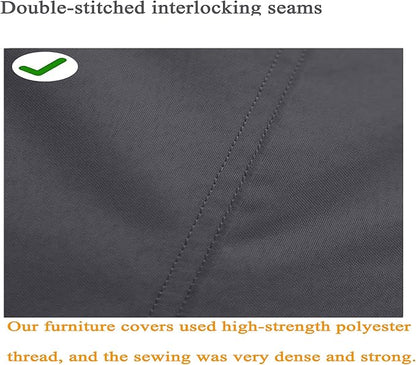 Fire Pit Cover 600D Heavy Duty Waterproof Fabric With PVC Coating Square 32" Wx 32" D x 24" H Dark Grey Fits for 28-32 Inch Fire Pit Table Fade Resistant Outdoor Firepit Cover