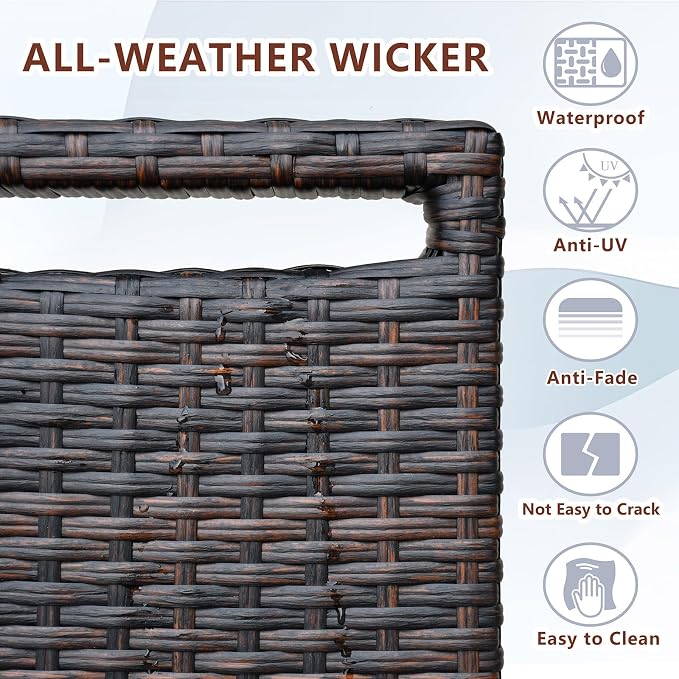 Outdoor Recliner, Outdoor Wicker Recliner Chair - Image 6