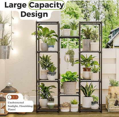 Bamworld Plant Stand Outdoor Metal Plant Shelf - Image 3