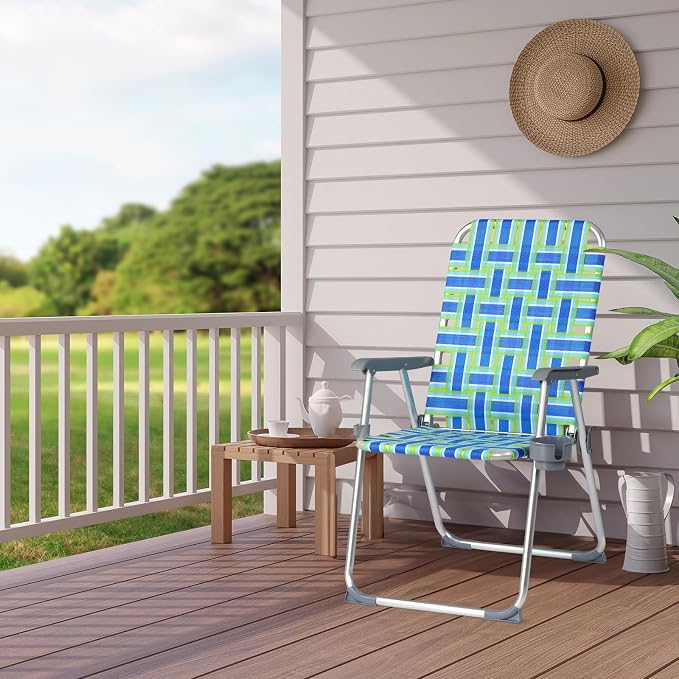 VINGLI Aluminum Patio Lawn Chairs Folding 1 Pack - Image 2