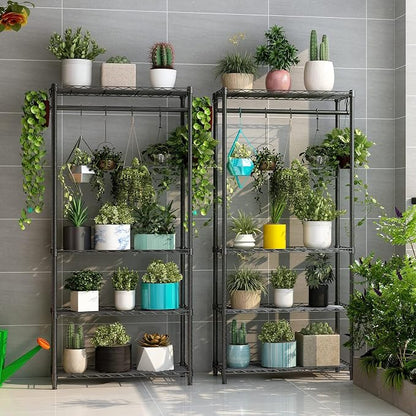Xiofio Plant Shelf for Indoor Plants Outdoor, Metal Plant Stand, Tier Plant - Image 4