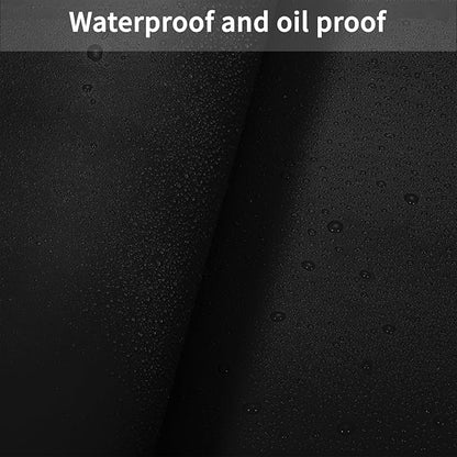 Leather Table Cover,1.8mm Thick,24x48 Inch Desk Cover,Large Desk Mat,Table Protector,Table Cover Protector,Craft Mats to Protect Table(Black+Wine Red,24x48)