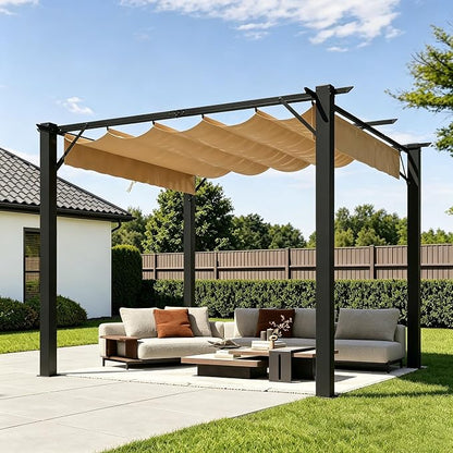 Aoxun 10'x10' Outdoor Pergola, Patio Pergola by Aoxun