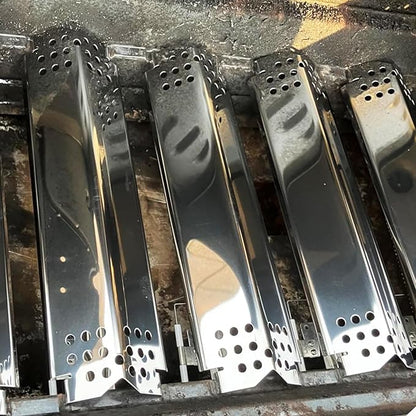 BQMAX Grill Parts for Nexgrill 5 Burner Gas Grill 720-0888 720-0888A 720-0888N, Cooking Grate, Heat Plates Shield and Burner for Nexgrill 5 Burner Replacement Parts for 720-0888 Nexgrill Parts