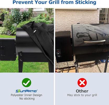 SunPatio Griddle Cover for Blackstone 36" Pro Series, Outdoor Barbecue Flat Top Gas Grill Cover 75 Inch for 4 Burner Cooking Station, Waterproof All Weather Protection