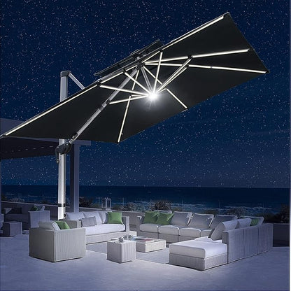 10x10 FT Square Cantilever Patio Umbrella - Image 3