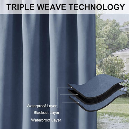 RYB HOME 2 Panels Outdoor Curtains - Image 7