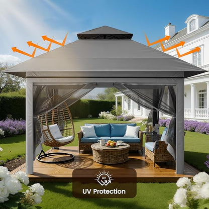 Driftalia 13x13 Pop Up Gazebo for Patio, Deck - Image 5
