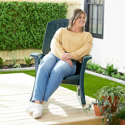 Rockaway Heavy Duty All Weather Patio or Deck Rocking Chair, and Patio - Image 7