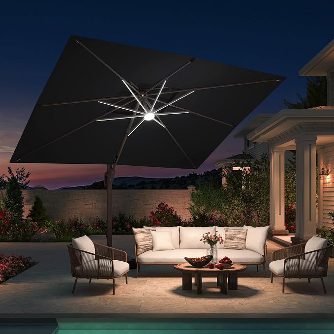 10 X 13 FT Cantilever Patio Outdoor Umbrella - Image 2
