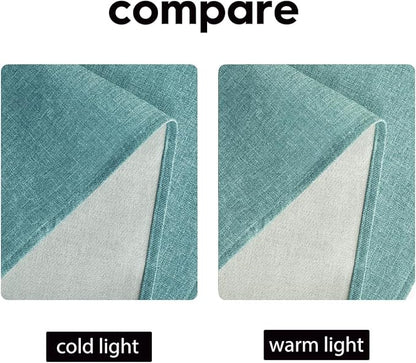 Artoid Mode Turquoise Aqua Table Runner, Seasonal Summer Washable Kitchen Dining Table Decoration for Home Party Decor 13x36 Inch