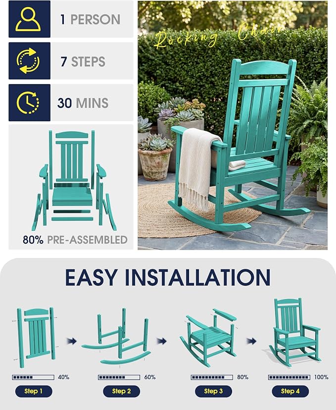 Oversized Outdoor Rocking Chair - Image 7