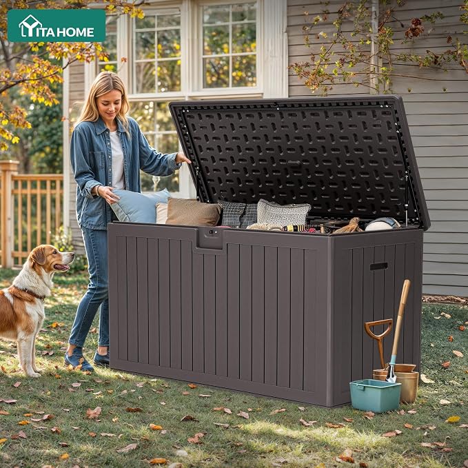 YITAHOME 220 Gallon Double-Wall Deck Box - Image 3