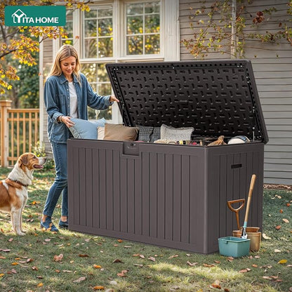 YITAHOME 220 Gallon Double-Wall Deck Box - Image 3