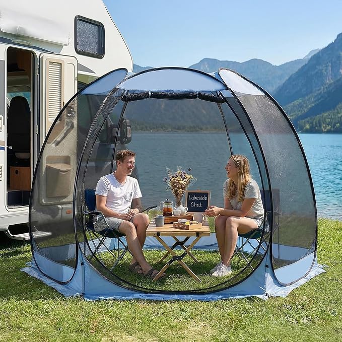 Alvantor Pop Up Screen House Tent, Instant Outdoor Gazebo - Image 9