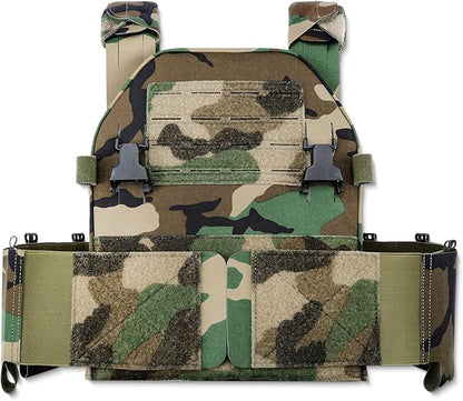 LPPC V.2 Tactical Vest, Low-Profile Vest, Modular, Placard Compatible, Made from 1000D Nylon Laminates MultiCam