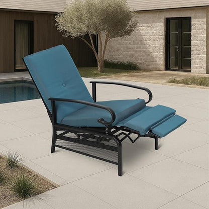 Incbruce Outdoor Lounge Chair Patio Furniture Adjustable Recliner - Image 7