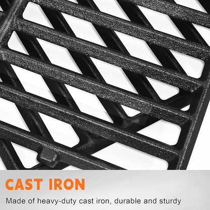 GGC 7637 Grill Grates for Weber Spirit E210 E220 S210 S220, 17.5" Cast Iron Cooking Grid for Weber Spirit 200&Spirit II 200 Series Gas Grills with Front Control Panel