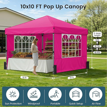 Raynesys 10x10ft Pop Up Canopy Tent - Image 2