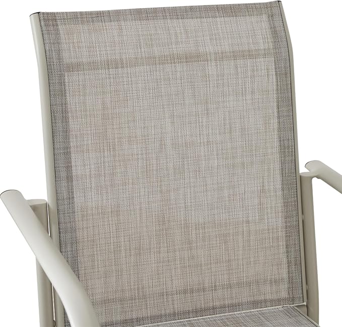 Stackable Patio Chairs Set of 2, Outdoor Dining Chairs - Image 6
