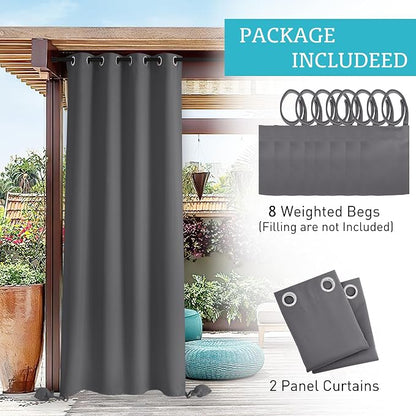 RYB HOME Extra Wide Outdoor Curtains - Image 7