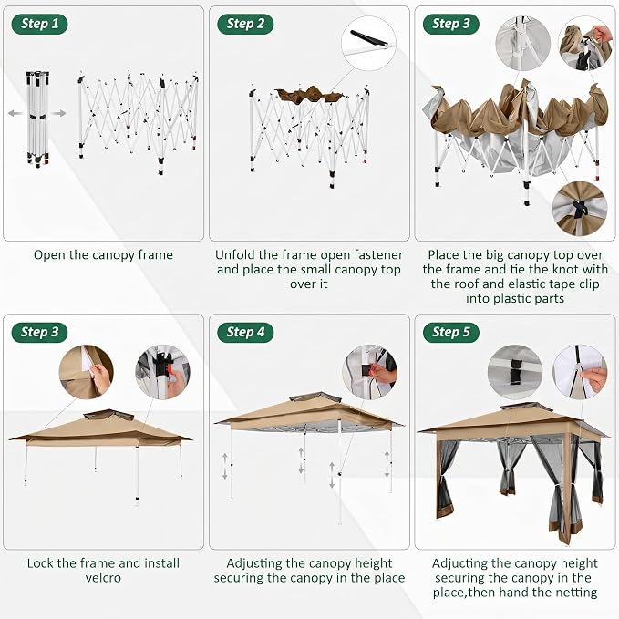 COBIZI 12x12 Pop Up Gazebos On Clearance - Image 8