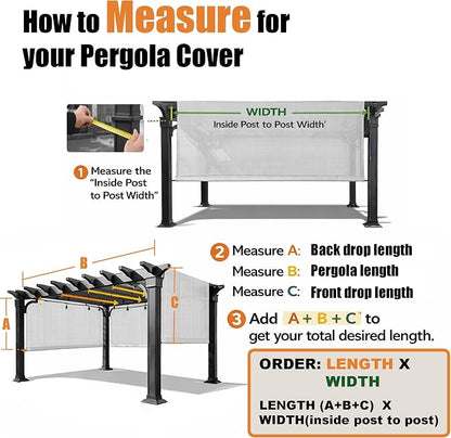 Alion Home Waterproof Pergola Cover - Image 2
