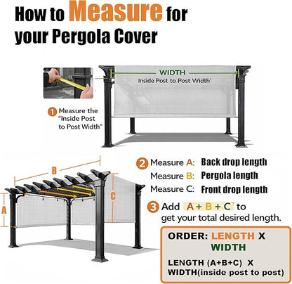 Alion Home Waterproof Pergola Cover - Image 2