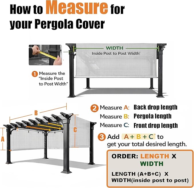 Alion Home Waterproof Pergola Covers - Image 2