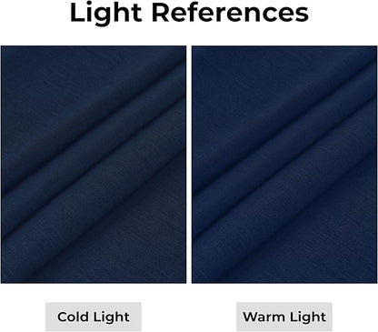 D'Moksha Homes Linen Navy Blue Table Runner 84 Inches Long - 100% Pure Linen 14 x 84 Inch Table Runner for Dining, Winter, Holiday - Machine Washable