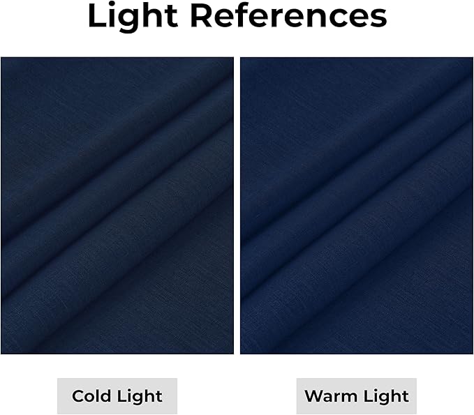 D'Moksha Homes Linen Navy Blue Table Runner 90 Inches Long - 100% Pure Linen 14 x 90 Inch Table Runner for Dining, Winter, Holiday - Machine Washable