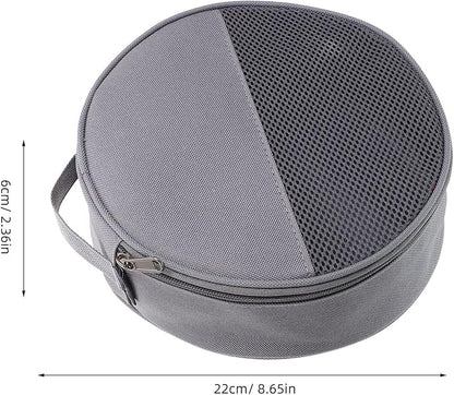 SUPVOX Outdoor Tableware Bag for Camping Plate Organizer with Mesh Pockets and Oxford Cloth Durable Portable Storage 8.66X8.66X2.36 Inch for Hiking Picnic