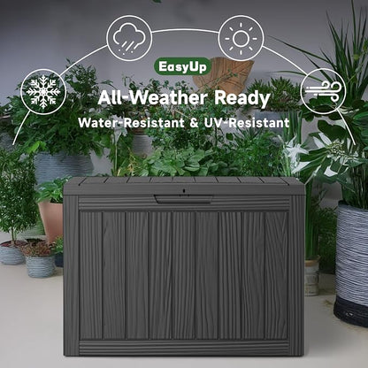 45 Gal Waterproof Outdoor Storage Box UV Resistant Deck Box | Resin storage bin - Image 7