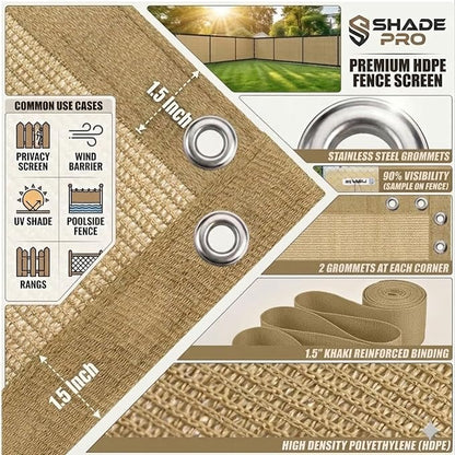 90% Shade Cloth Sun Shade Fabric Privacy Screen Shade Cover - Image 4