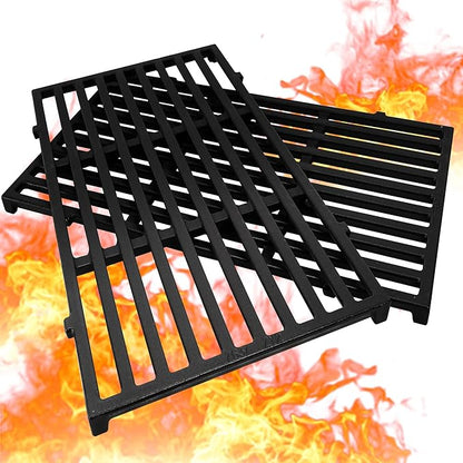 17.5 inch Grill Grates for Weber Spirit Grill Parts, Spirit 200 Series Parts E210 E215 E220 S210 S220 S215 Gas Grill Cooking Grids, Cast Iron Grill Grates Replacement for Weber 7637 64815