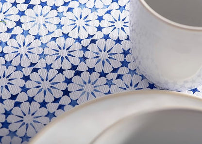 Maison d' Hermine Table Cloth Round Table 100% Cotton 69 Inches Tablecloth Reusable Decorative Everyday Use for Dining Room, Farmhouse, Home, Party, Festive & Wedding Spring Summer - Passiflora