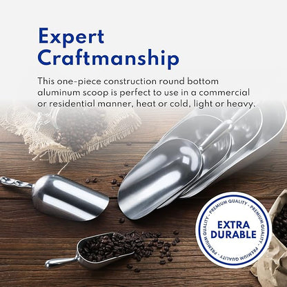 New Star 34585 Cast Aluminum Utility Scoop, 58-Ounce