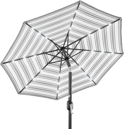 Best Choice Products 10ft Solar Polyester LED Lighted Patio Umbrella w/Tilt by Unknown