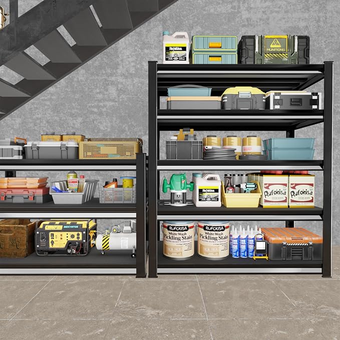 Garage Shelving Heavy Duty，Large Loads Adjustable Garage Storage Shelves - Image 2