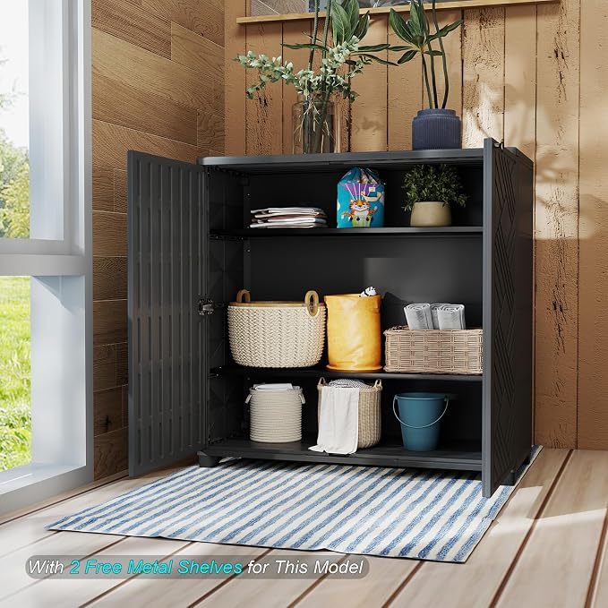 HOMSPARK Indoor/Outdoor Storage Cabinet - Image 5
