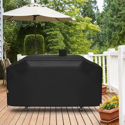 Arcedo Grill Cover Compatible with Pit Boss Memphis Ultimate and Smoke Hollow 4 in 1 Gas Charcoal Combo Grill, Heavy Duty Waterproof 75 Inch All Weather Protection Outdoor BBQ Cover