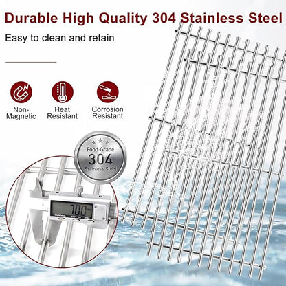 Hiorucet Grill Parts 7636 Flavorizer Bars 7638 Grates for Weber Spirit I and Spirit II Series with Front Controls, E310 E320 E330 S310 S320 S330 SP310 SP320 SP330 GS4 for Weber Spirit E310 Grill Parts