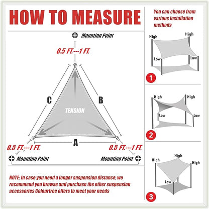 ColourTree CTSLT Custom Size Order to Make 15' x 22' x 26.6' Turquoise Right - Image 6