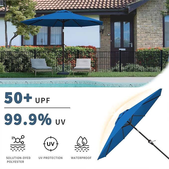 10FT Patio Umbrella, Outdoor Umbrella - Image 3