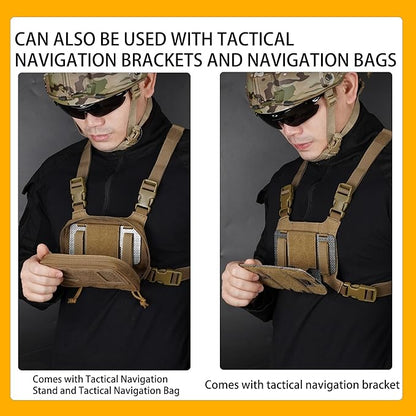 Tactical Phone Holder Available in Full Size Plate Carrier Phone Mount Adjust Nylon Molle Phones Holder for Tactical,Car,Office (Ranger Greens)