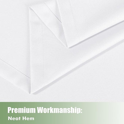 HolidayIdeas Outdoor Curtains for Patio Waterproof 6 Pcs 54x95 Inch White | - Image 5